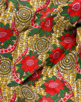 Polynesian fabric FENUA Ochre - Tissushop